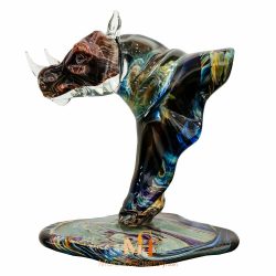 statue rhinocéros design