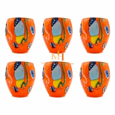 Fantasia Dark Orange - дизайнерские стаканы для сока