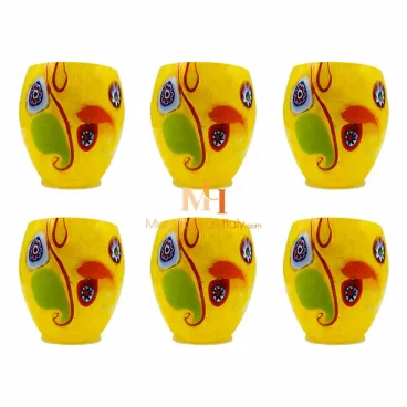 Fantasia Yellow - дизайнерские стаканы для сока