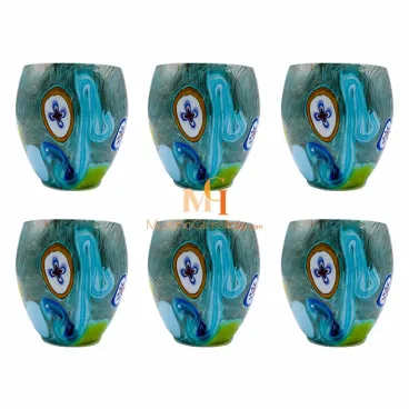 Fantasia Turquoise - дизайнерские стаканы для питья