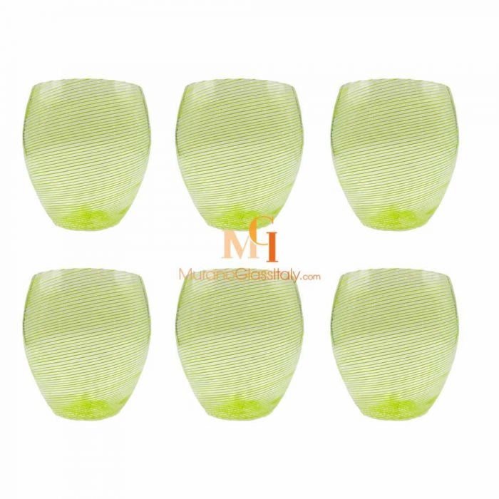 green water glasses