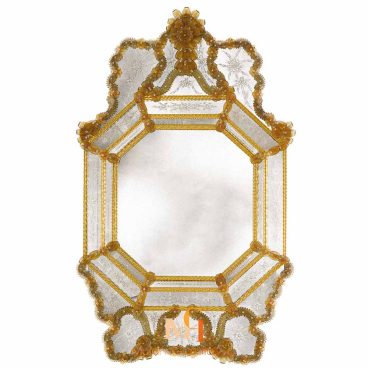 miroir venitien octogonal