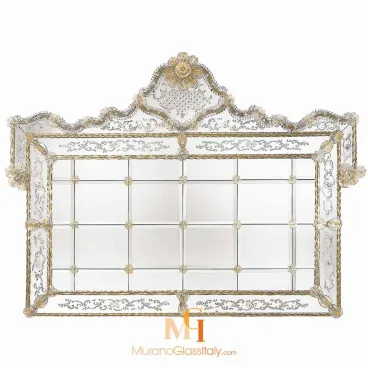 miroir doré design