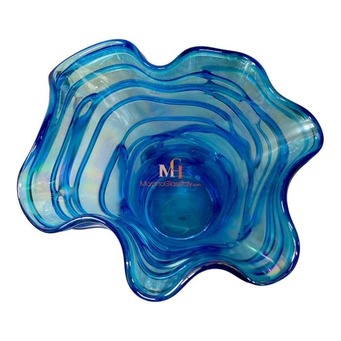 Blue Art Glass Vase