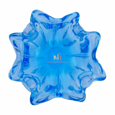 Blue Art Glass Bowl