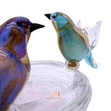 Glass Bird Bowl