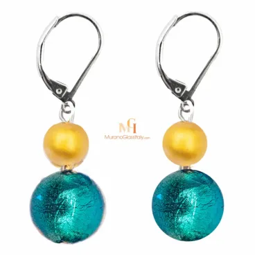 Bijoux Blue - ムラノガラスのイヤリング