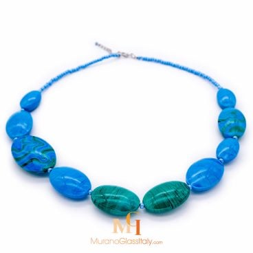 murano glass collier
