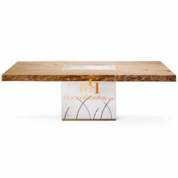 table bois et verre design