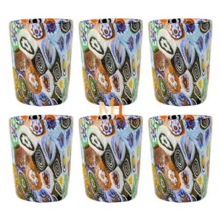 MURANO ムラノ ポイント ミルフィオリ グラス Murano-Millefiori-Drinking-