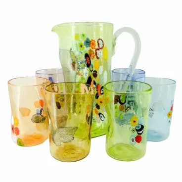 Elisir Set - Murano Style Drinking Glasses