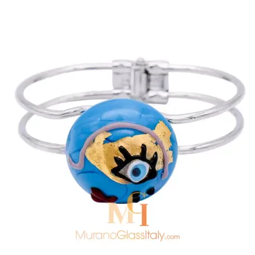 Passion Blue - Pulseras de cristal de Murano