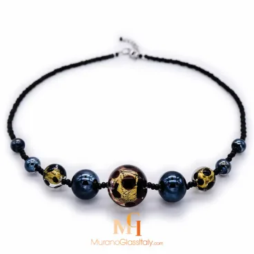 Seductive Schwarz - Murano Glas Halskette