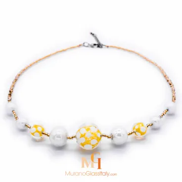 murano glas halskette