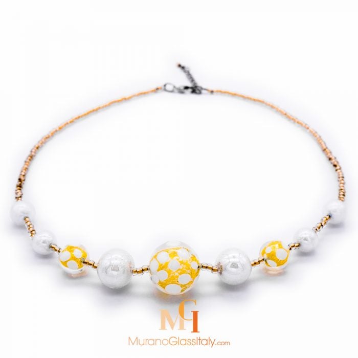 italian glass bead necklace