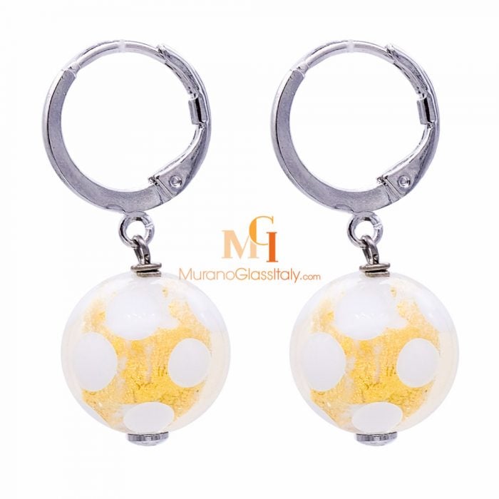 murano blown glass earrings