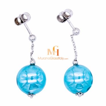 murano glass stud earrings