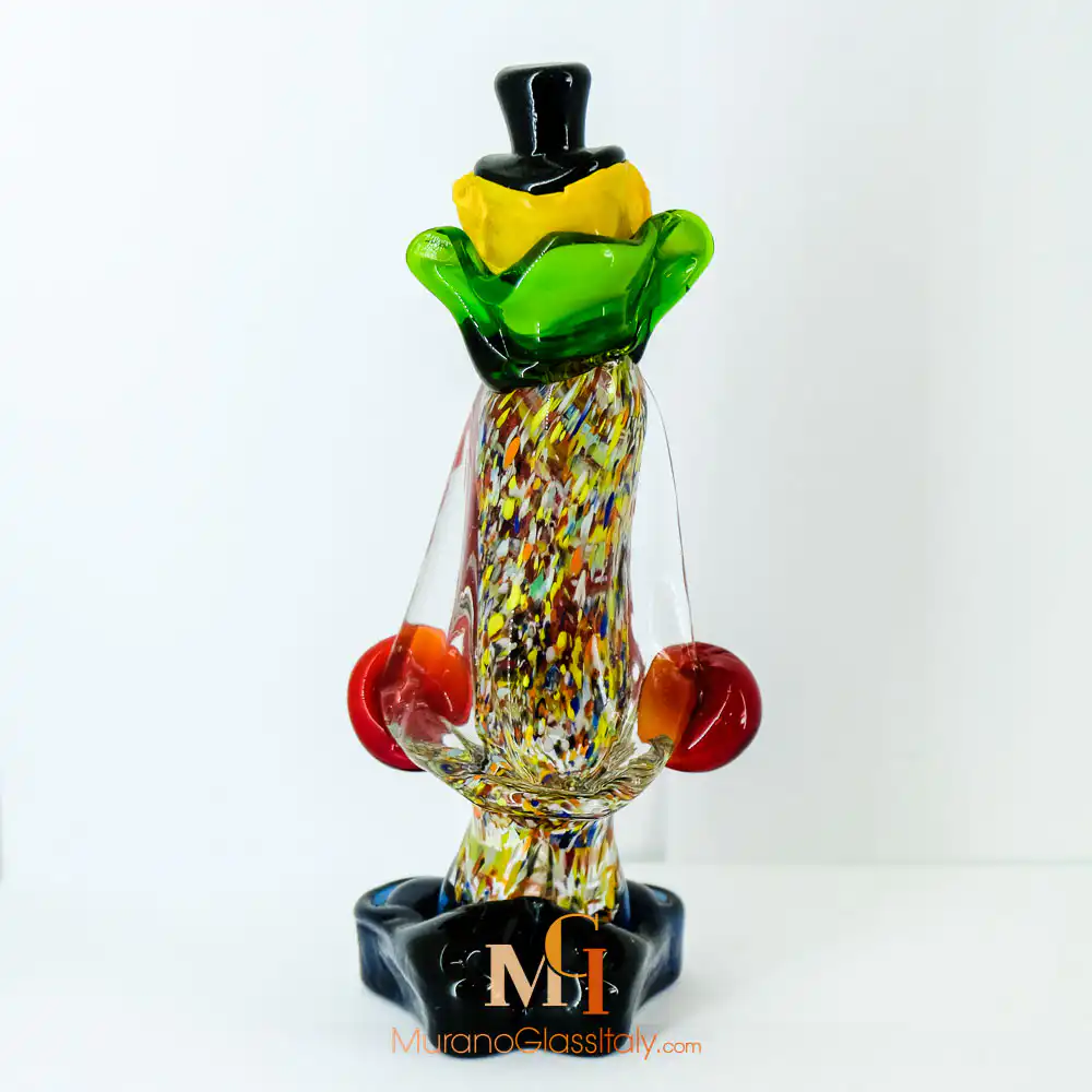 Bam Bam – Murano Glass Clown Figurines – Back
