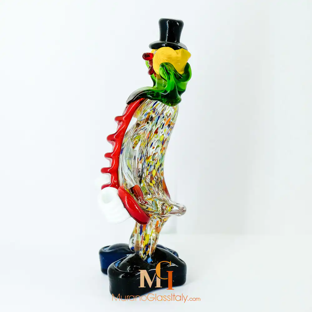 Bam Bam – Murano Glass Clown Figurines – Side