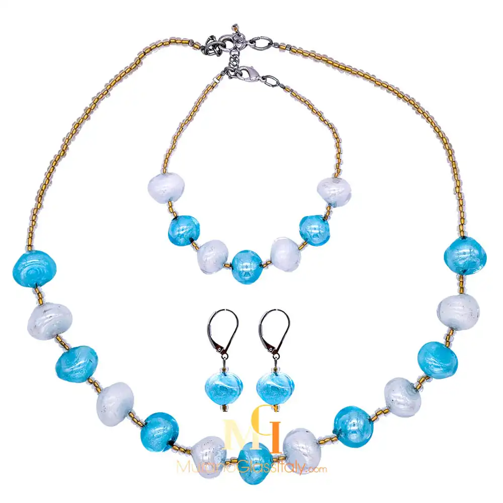 Delicious - Perlenschmuckset -Blue perlenschmuckset