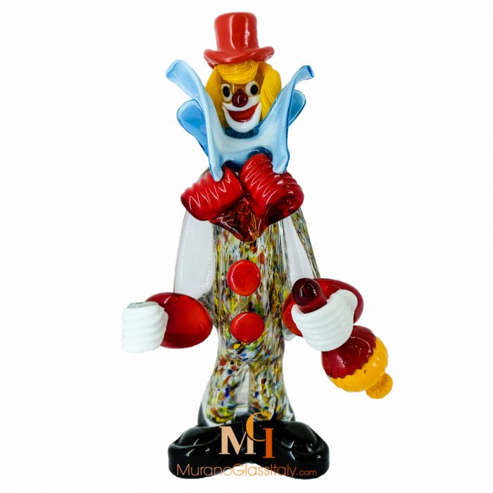 glass clown figurines