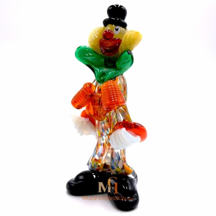 Hand Blown Glass Clowns