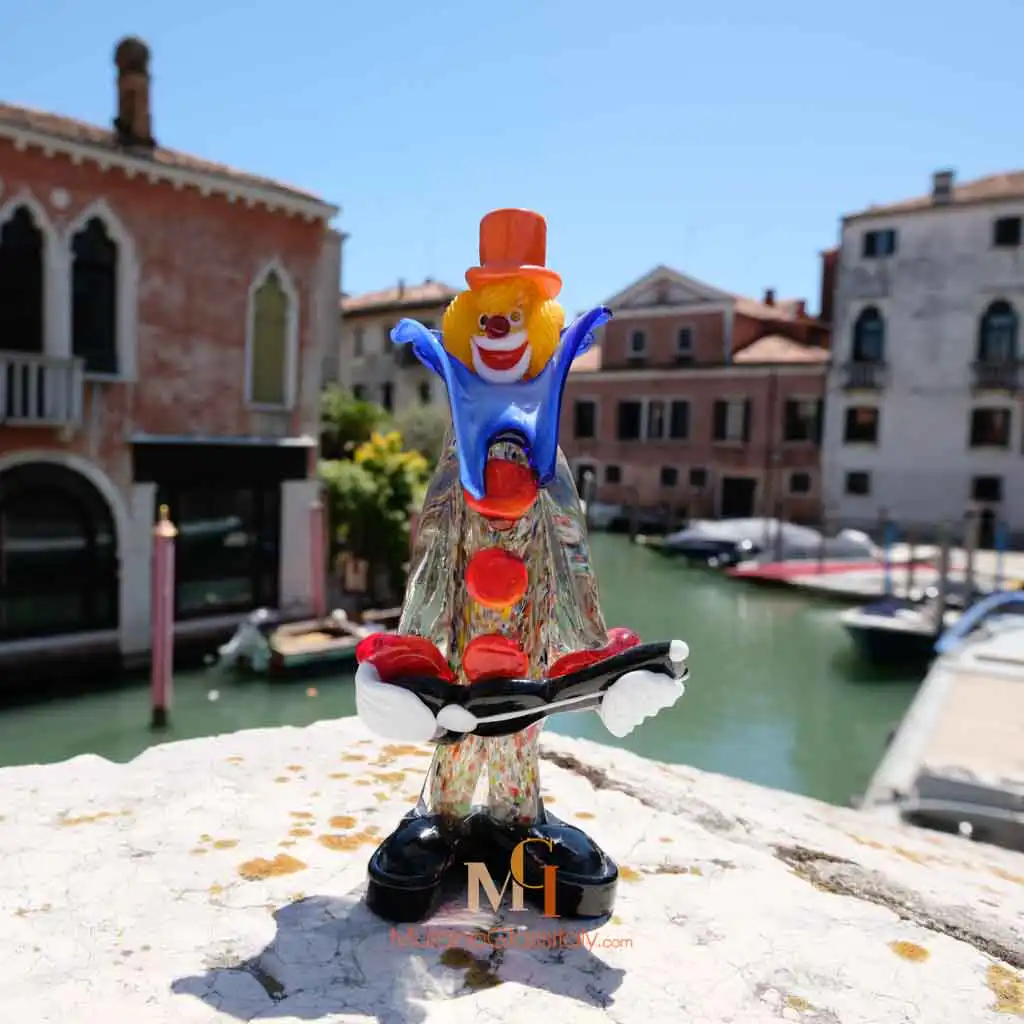 Musicista 2 – Murano Clown Figurines Murano Clown Figurines