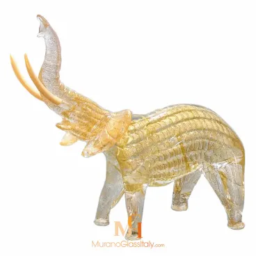 blown glass elephant