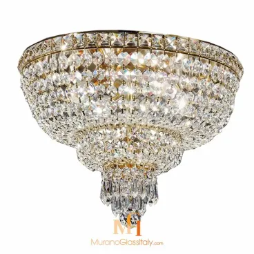 deckenleuchte gold kristall