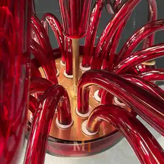 Bottom metal arm plate mount chandelier