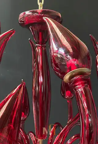 Center column of modern chandelier