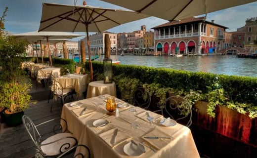 L’Alcova Restaurant at Ca' Sagredo - resturant view blog post Source: Ca' Sagredo Hotel