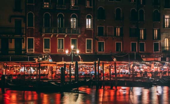 Nightlife Venice Canal