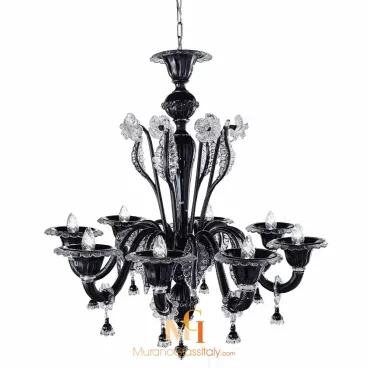 Magico Elite - Lustre Murano Noir