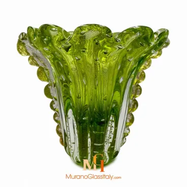 Helios Green - Modern Art Glass Vases