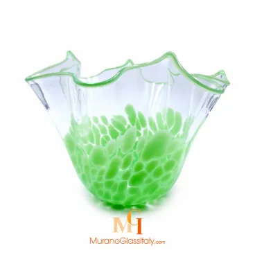 YELLOW MURANO GLASS VASE