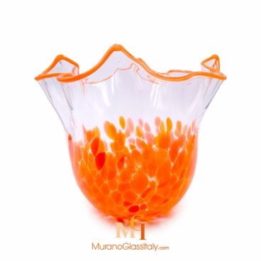 YELLOW MURANO GLASS VASE