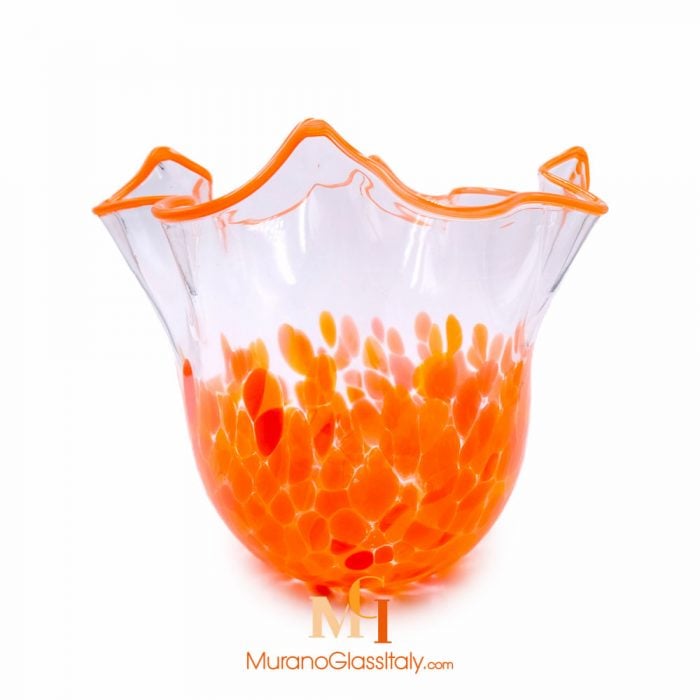 YELLOW MURANO GLASS VASE