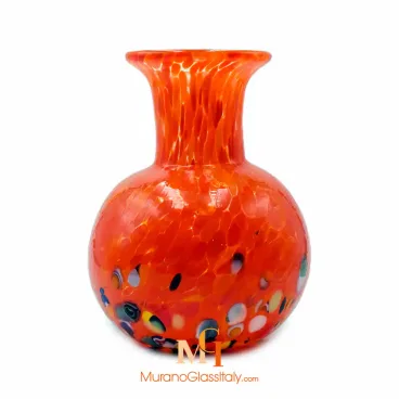 Red Murano Glass Vase