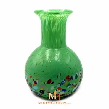 Red Murano Glass Vase