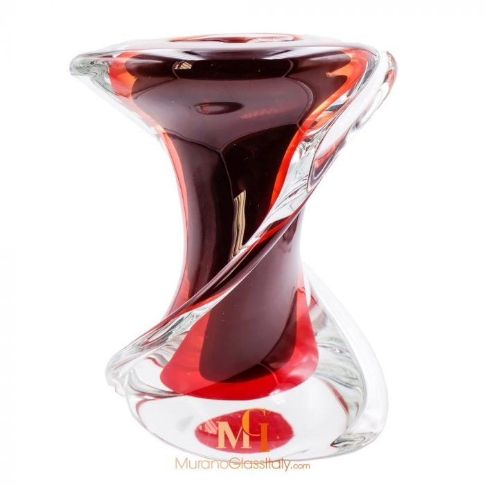 Calabria Amethyst - Murano Art Glass Vase