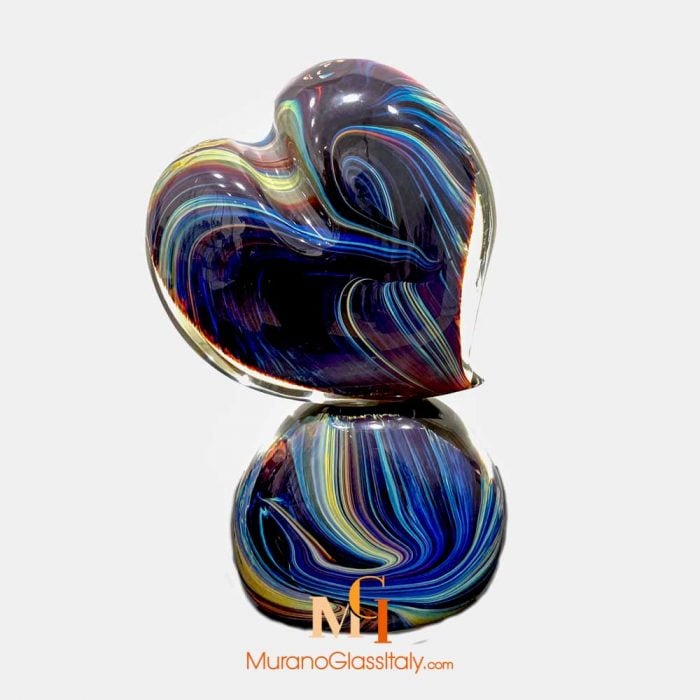 Coeur En Verre De Murano