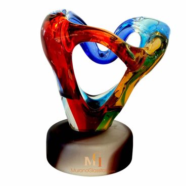Abstract Murano Glass Sculpture