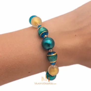 Bracelet En Verre De Murano