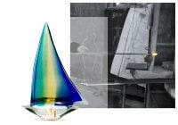 イタリア製 MARAMI ムラーノガラス ヨット 船 帆船 飾り MURANO イタリア製 MARAMI ムラーノガラス ヨット 船 帆船 飾り MURANO