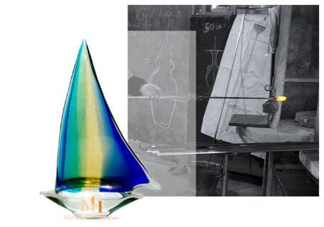 glass sailing boat