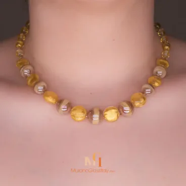 Murano Glass Beaded Necklace
