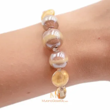 Murano Glass Beads Bracelet