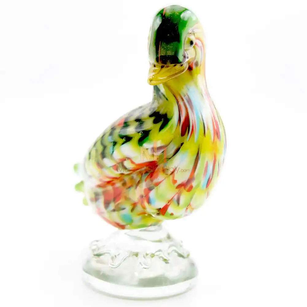 Anatroccolo Green 2 – Murano Art Glass Bird