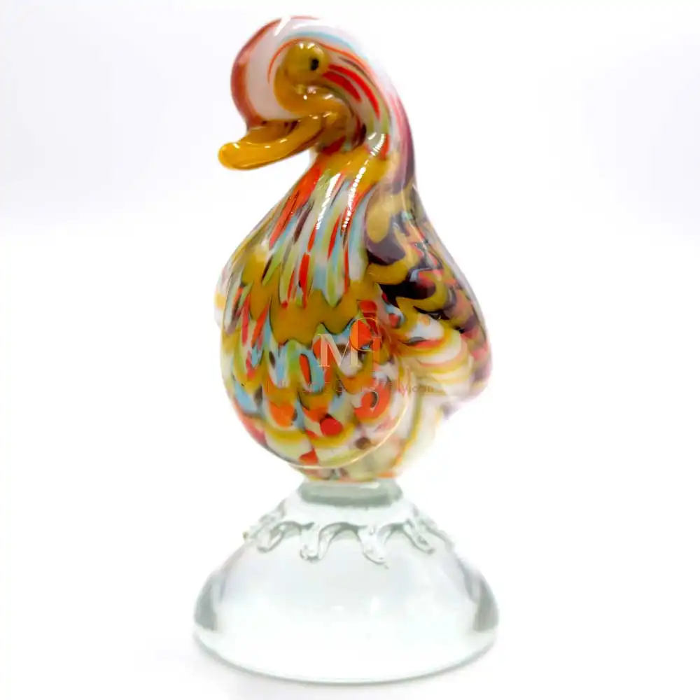 Anatroccolo Red 2 – Murano Art Glass Bird